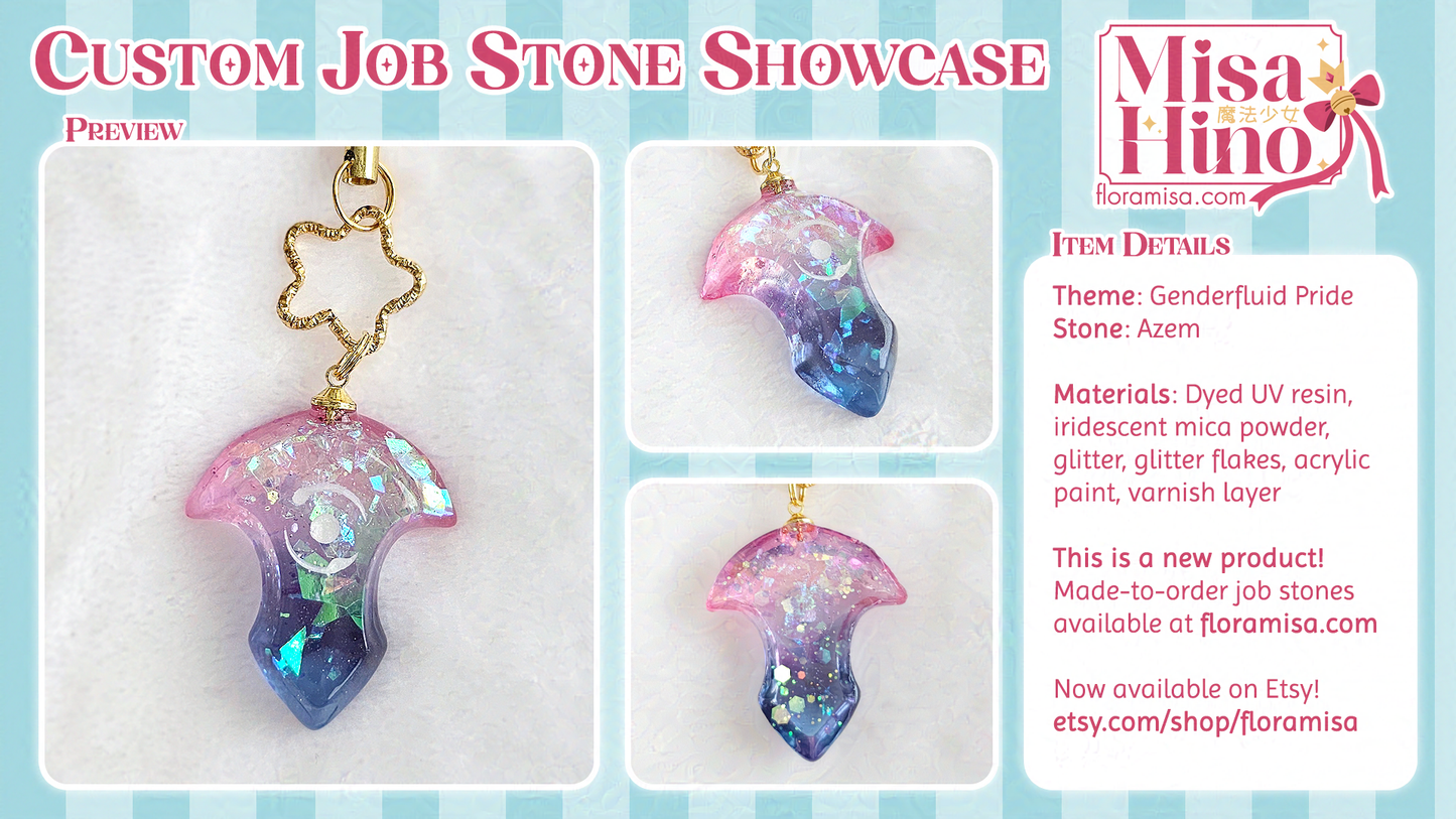Genderfluid Pride Job Stone