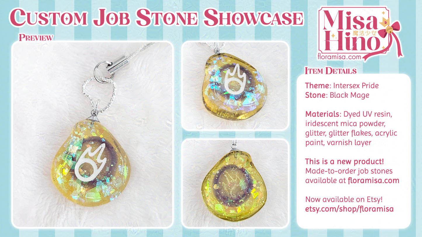 Intersex Pride Job Stone