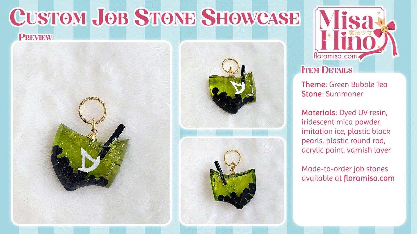 Green Bubble Tea Job Stone