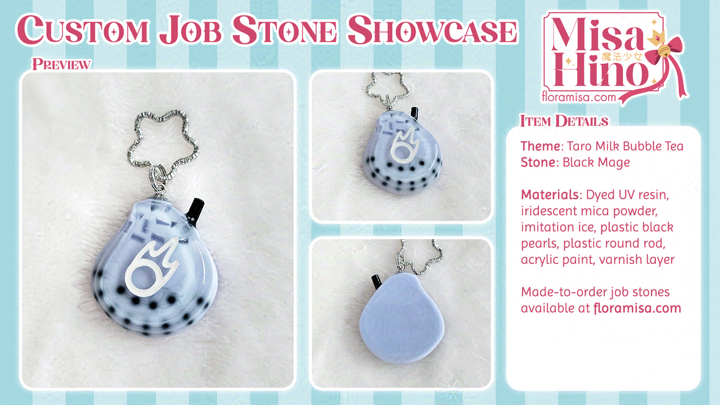 Taro Milk Bubble Tea Job Stone