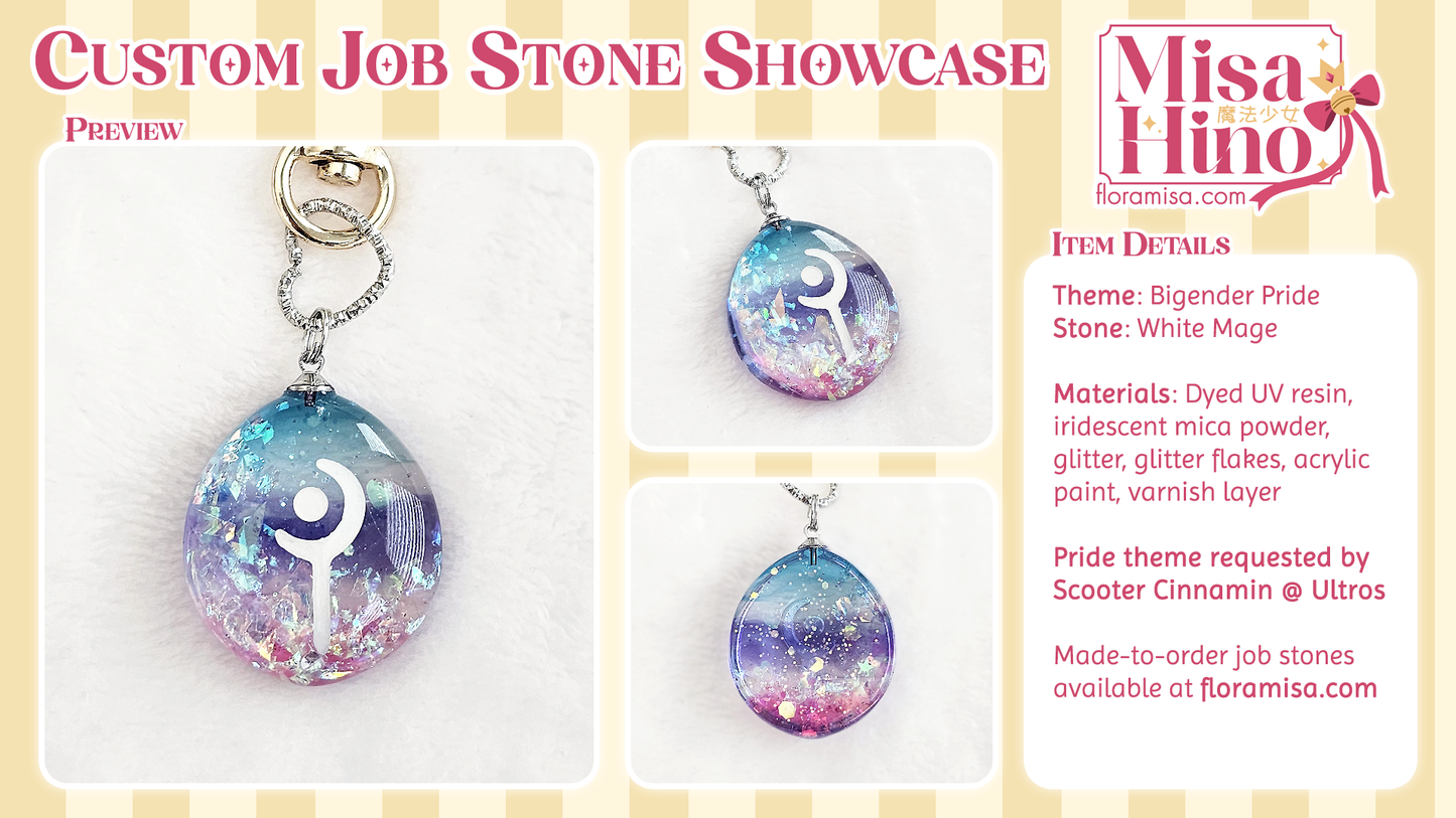 Bigender Pride Job Stone