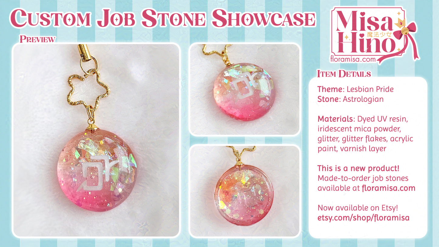 Lesbian Pride Job Stone