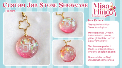 Lesbian Pride Job Stone