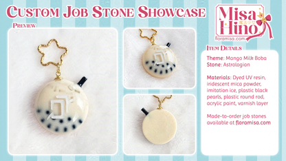 Mango Milk Bubble Tea Job Stone